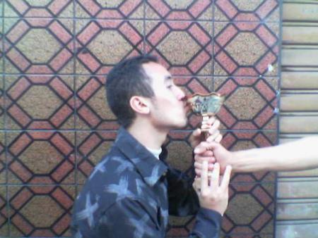 kiss on my champions cup