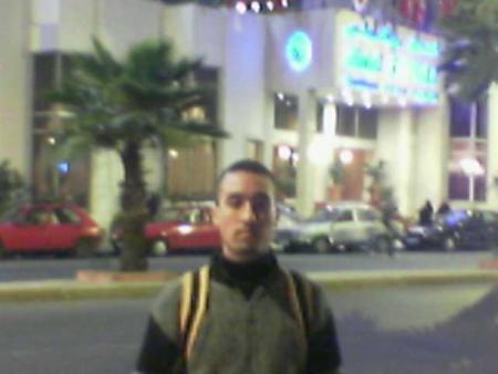 in the street